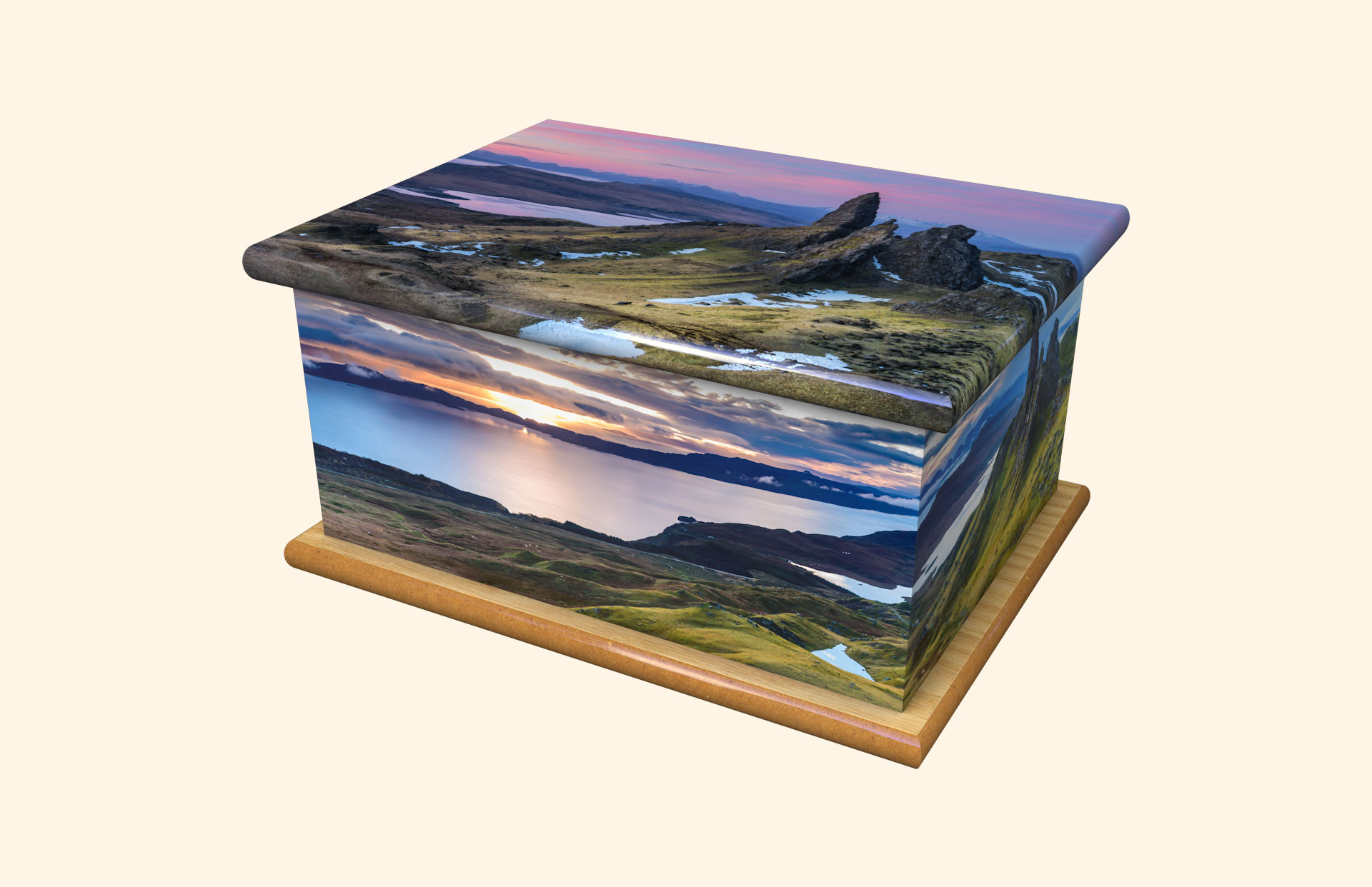 The Storr adult ashes casket